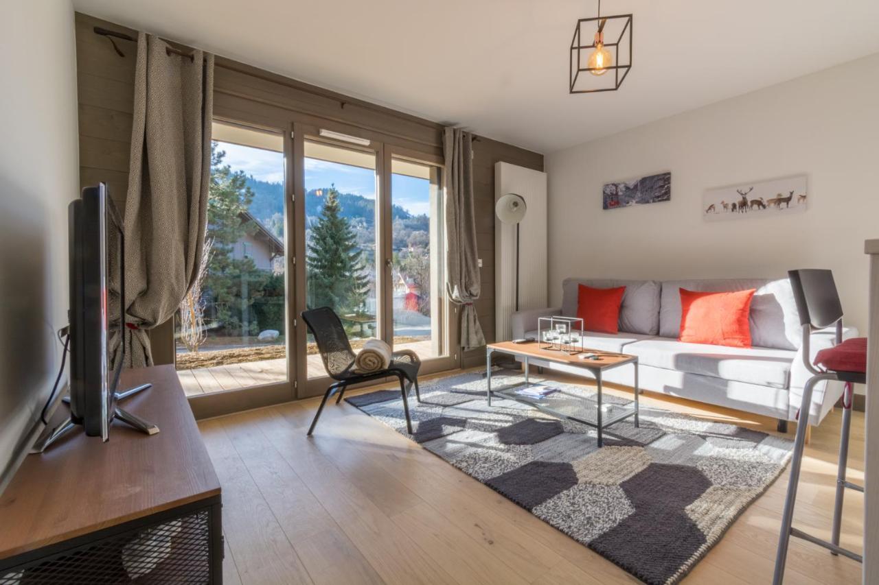 2 Pieces Vue Domaine Skiable Proche Arret Navette - Chalet Perrette Apartamento Saint-Gervais-les-Bains Exterior foto
